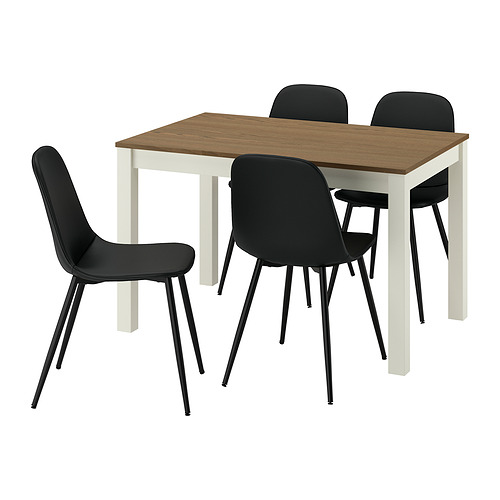 ÅLHULT/NORDMANSSKÄR table and 4 chairs