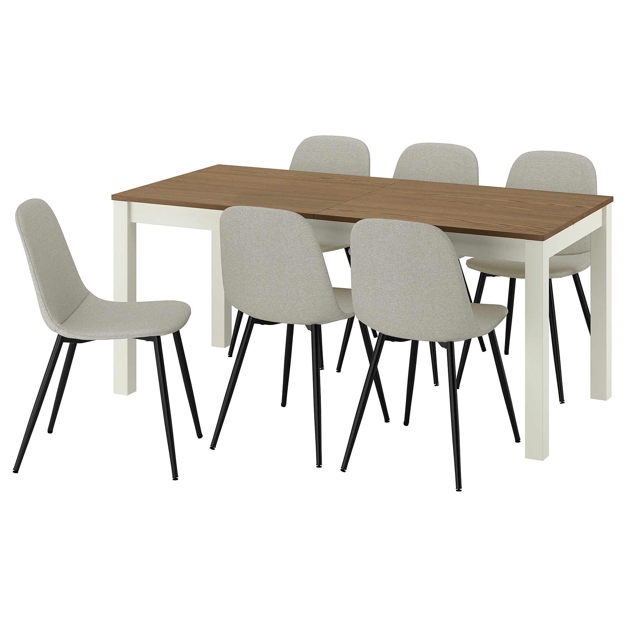 ÅLHULT/NORDMANSSKÄR table and 6 chairs