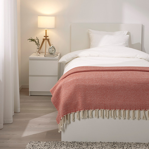 ULLTISTEL - 萬用毯, 紅棕色/白色 | IKEA 線上購物 - PE815297_S4