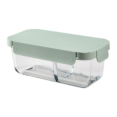 HAVSTOBIS - 便當盒, 透明/淺綠色, 700 毫升 | IKEA 線上購物 - E1000461_S4