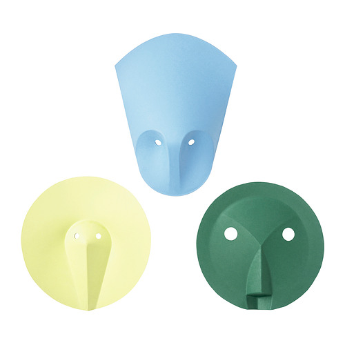 IKEA PS 2026 - wall decoration, set of 3, green light blue/yellow | IKEA Taiwan Online - E1000467_S4