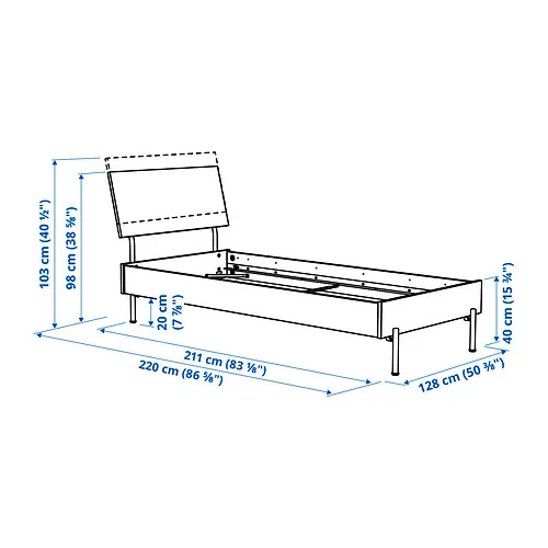 RÅDMANSÖ bed frame