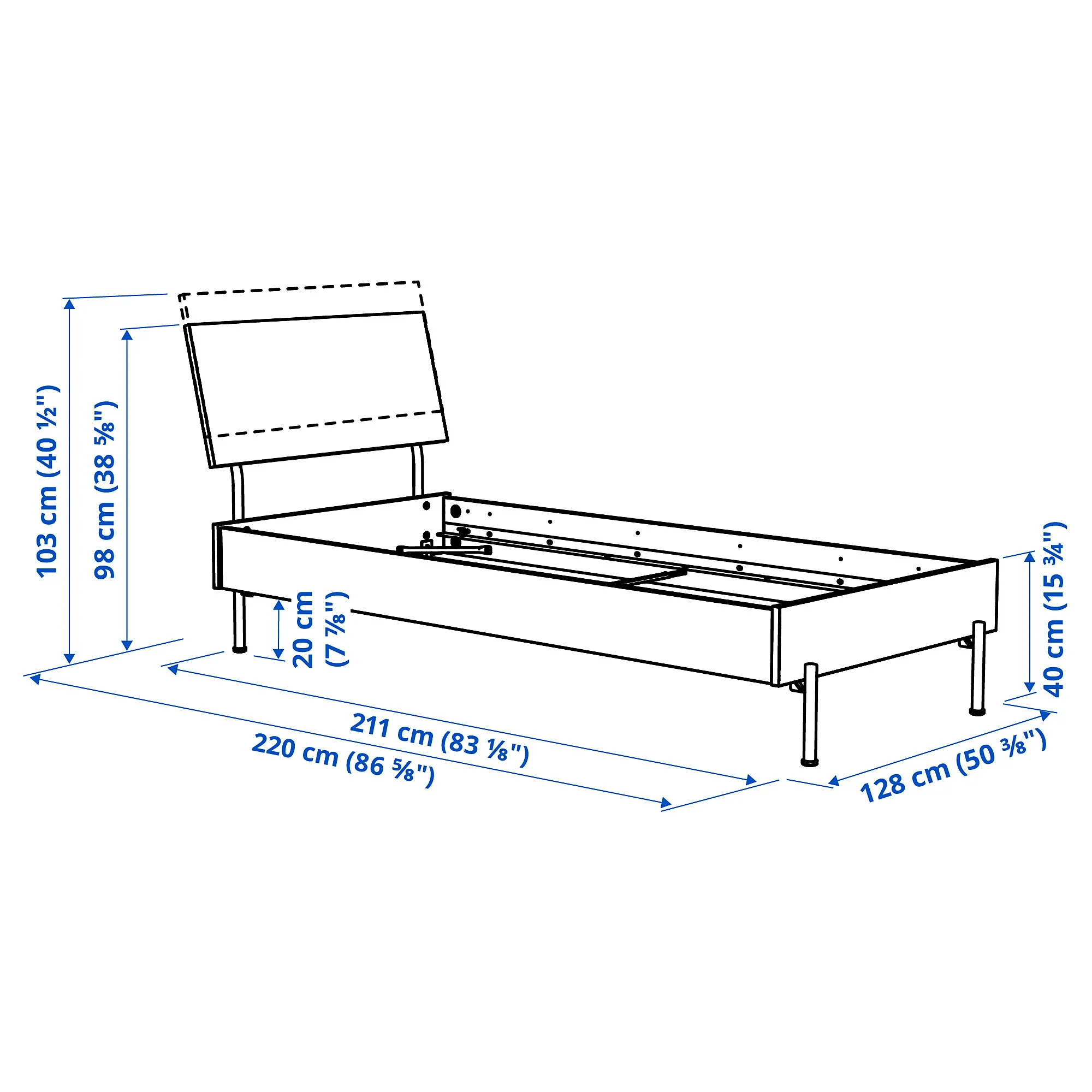 RÅDMANSÖ bed frame