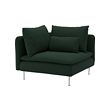 SÖDERHAMN - corner section, Tallmyra dark green | IKEA