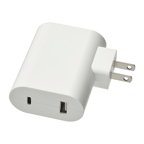 ÅSKSTORM - USB充電器 23W, 白色 | IKEA 線上購物 - PE760684_S4