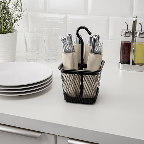 UPPDATERA - 餐具收納籃, 碳黑色 | IKEA 線上購物 - PE815340_S4