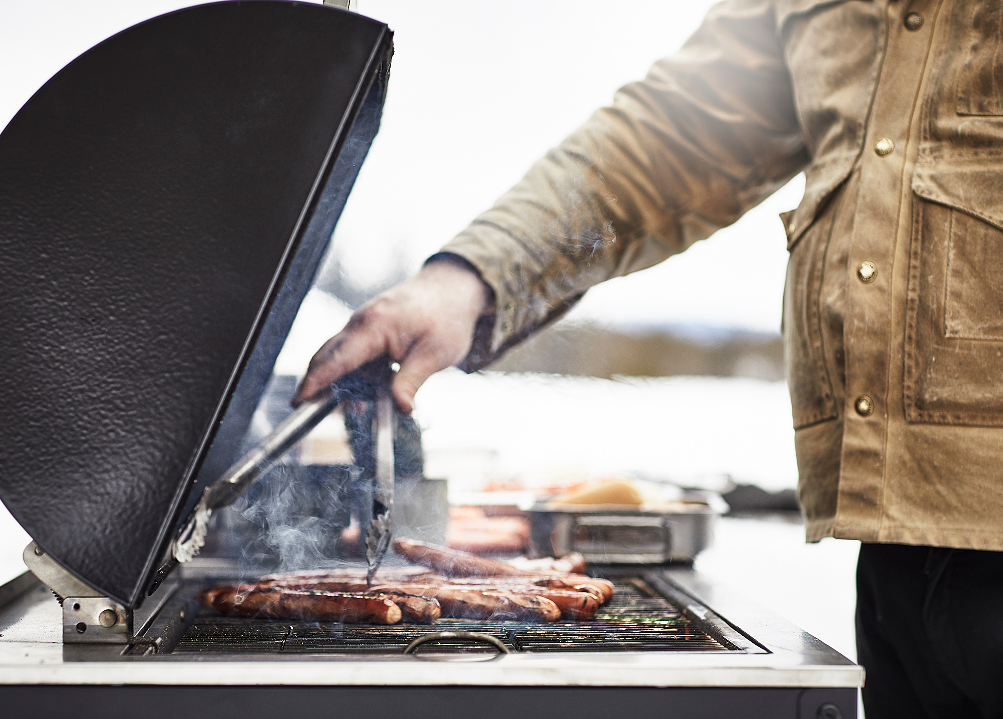 GRILLSKÄR kitchen with charcoal bbq, outdoor