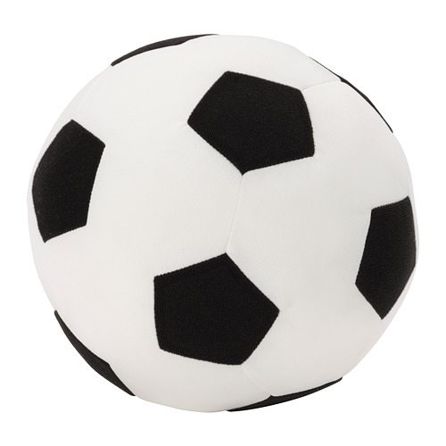 SPARKA - 填充玩具, 足球/黑色 白色 | IKEA 線上購物 - PE815368_S4