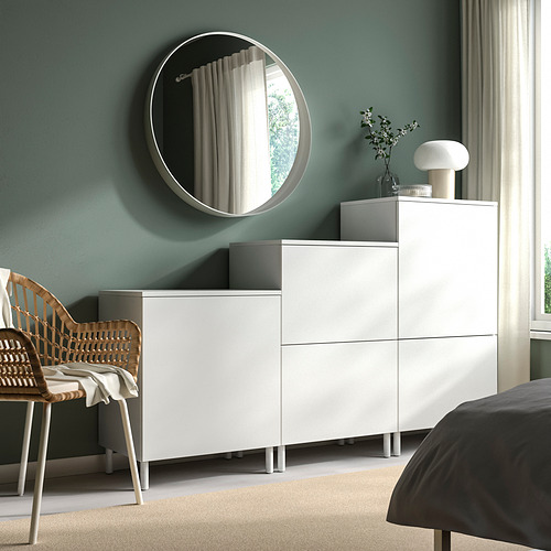 PLATSA - 收納櫃, 白色/Fonnes 白色, 180x42x113 公分| IKEA 線上購物
