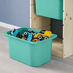 TROFAST - storage combination with boxes, light white stained pine/orange | IKEA Taiwan Online - PE770583_S3