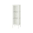 BAGGEBO - 玻璃門櫃, 金屬/白色, 34x30x116 公分 | IKEA 線上購物 - PE815393_S2 