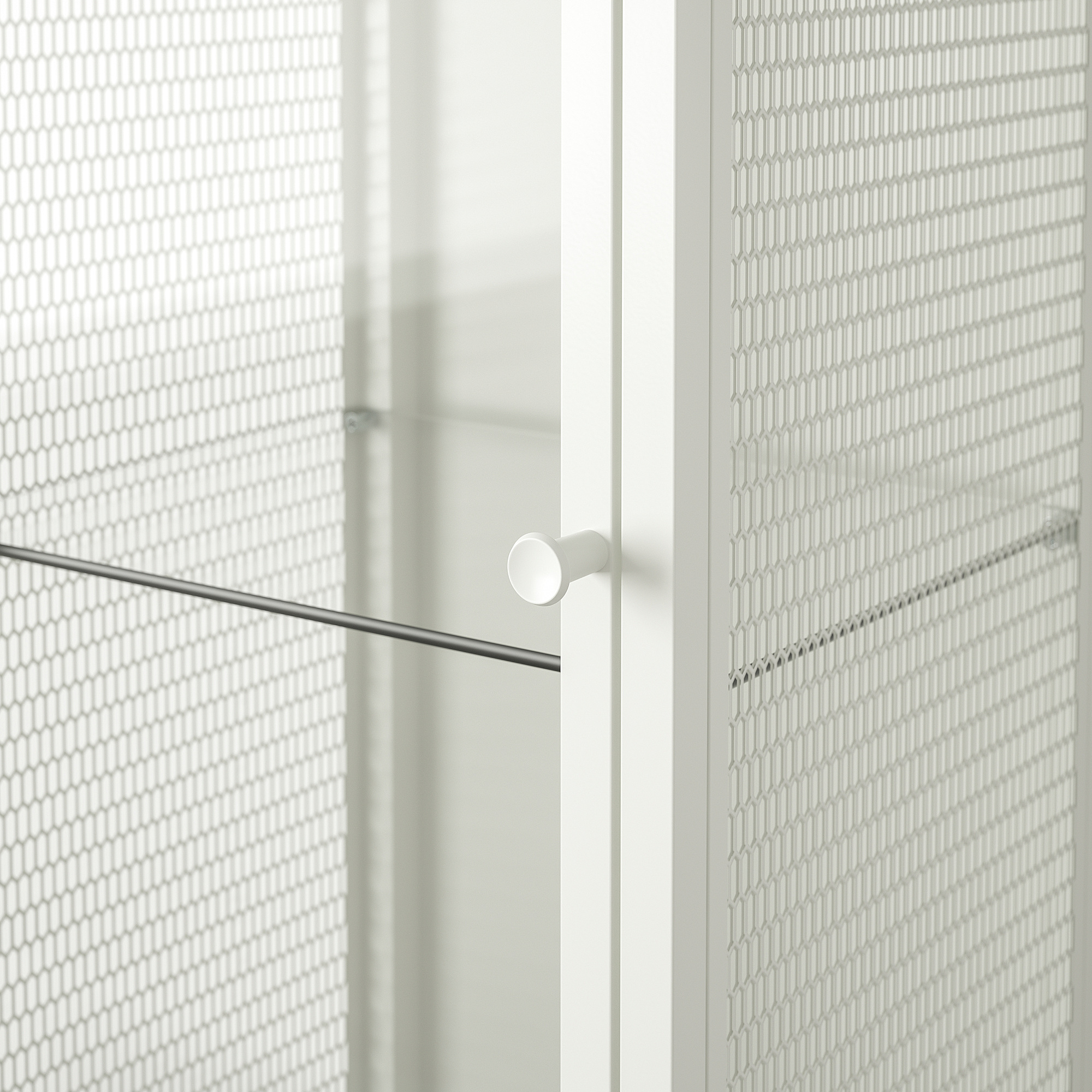 BAGGEBO glass-door cabinet