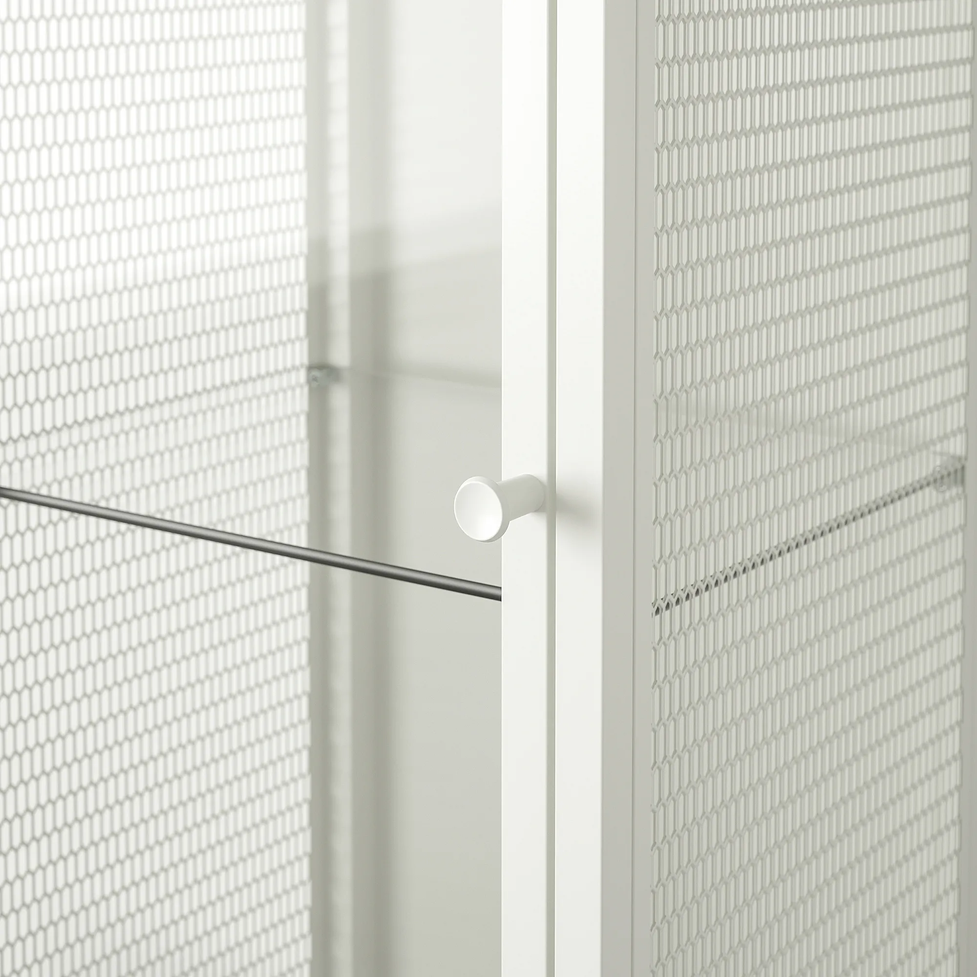 BAGGEBO glass-door cabinet