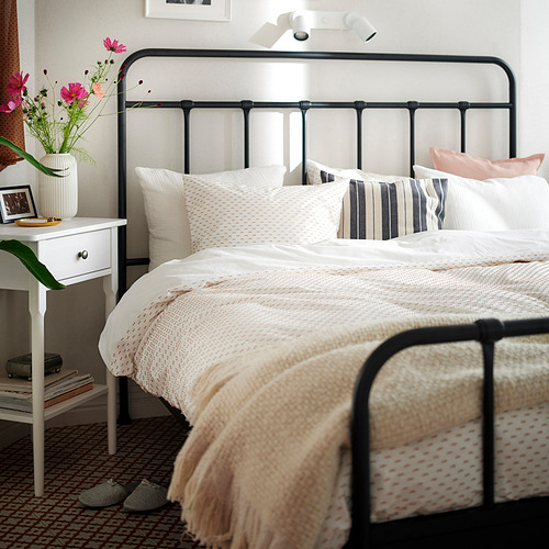 BANDKNIPPE duvet cover and 2 pillowcases