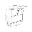 STÄLL shoe cabinet with 4 compartments