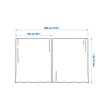 LENDA curtains with tie-backs, 1 pair