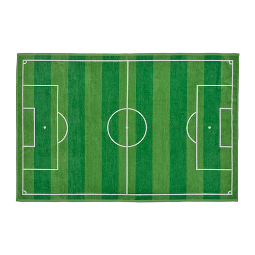 SPORTSLIG - bath sheet, green/football pitch, 100x150 cm | IKEA Taiwan Online - E1000611_S4