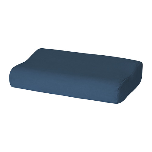 ROSENSKÄRM - pillowcase for ergonomic pillow, dark blue | IKEA Taiwan Online - PE670558_S4