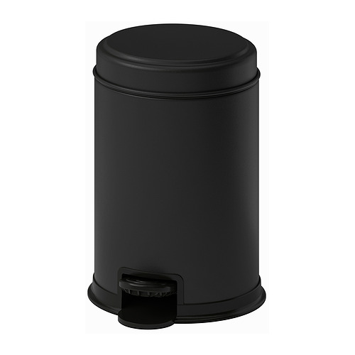 PÄRLSLINKE - waste bin, black, 3 l | IKEA Taiwan Online - E1000703_S4