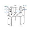 MICKE corner workstation