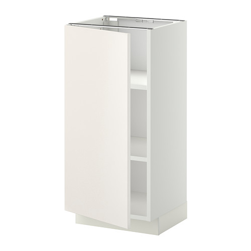 METOD - base cabinet with shelves, white/Veddinge white | IKEA Taiwan Online - PE332454_S4