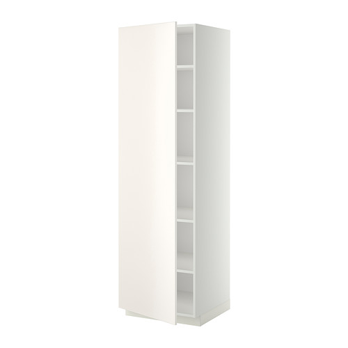 METOD - high cabinet with shelves, white/Veddinge white | IKEA Taiwan Online - PE332481_S4
