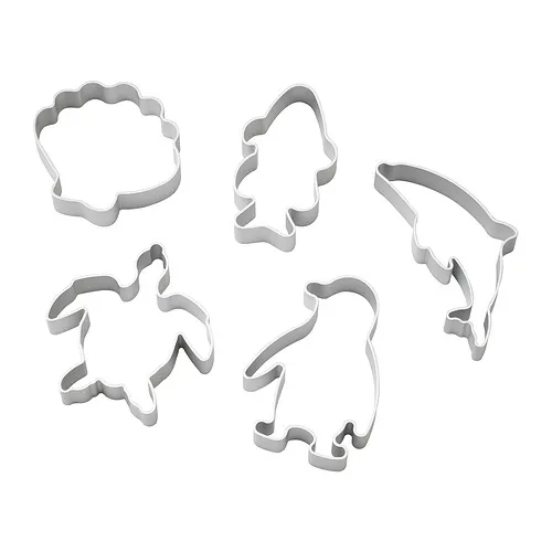 BLÅVINGAD - 粘土模具 5件組, 鋁色 | IKEA 線上購物 - PE858469_S4