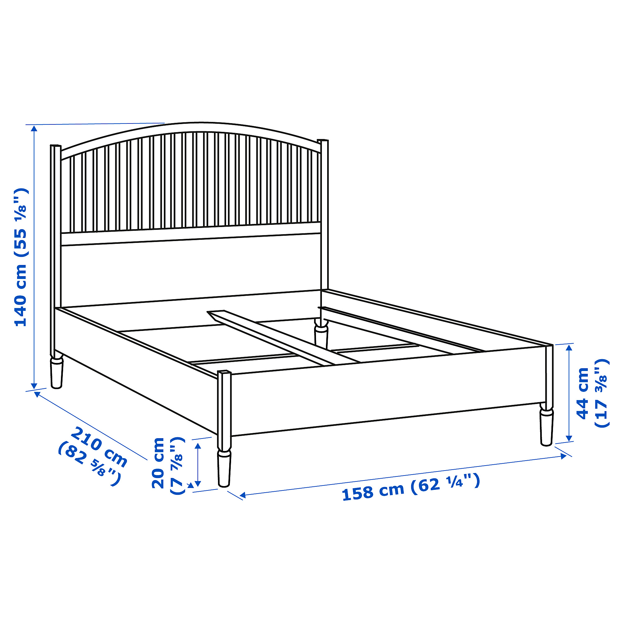 TYSSEDAL bed frame