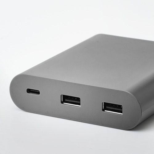 ÅSKSTORM - USB充電器 40W, 深灰色 | IKEA 線上購物 - PE761056_S4