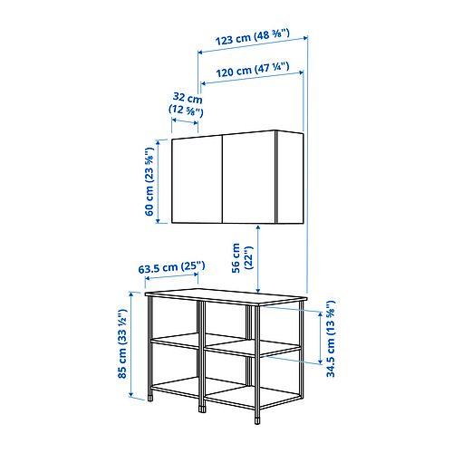 ENHET storage combination