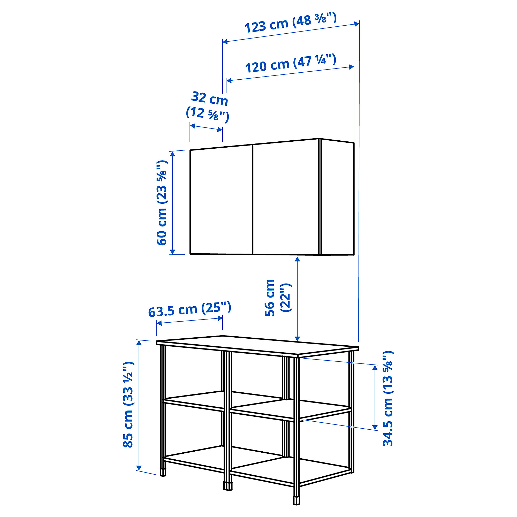 ENHET storage combination