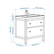 HEMNES/ORRSJÖN wash-stnd w drawers/wash-basin/tap