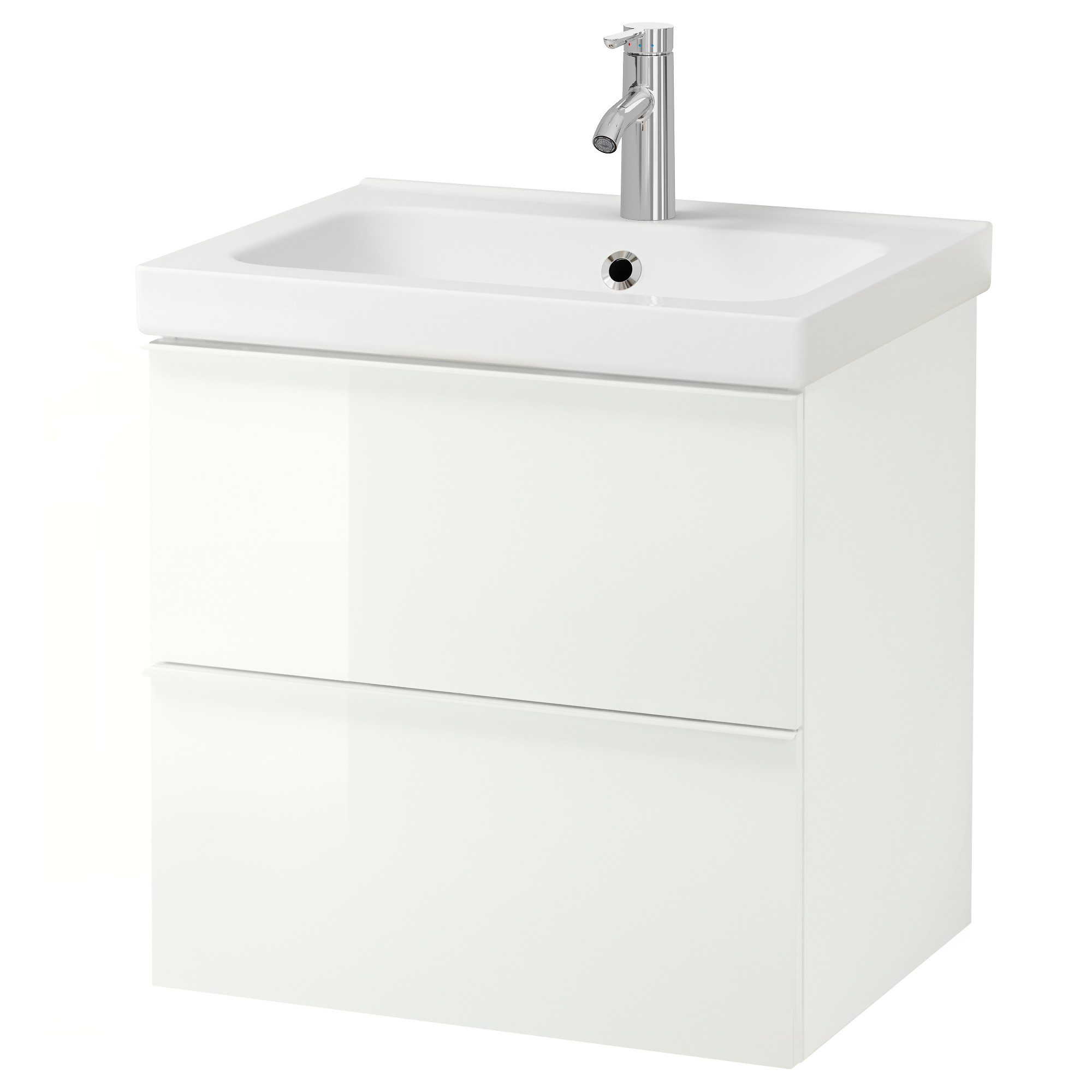 GODMORGON/ODENSVIK wash-stand with 2 drawers