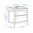 HEMNES/RUTSJÖN wash-stnd w drawers/wash-basin/tap