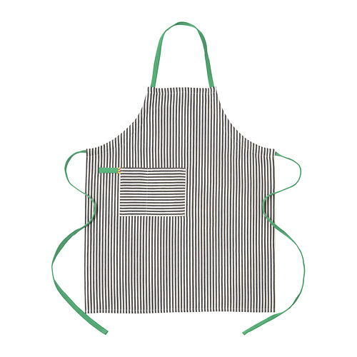 MÄVINN - 圍裙, 黑色 白色/條紋, 92x90 公分 | IKEA 線上購物 - PE962235_S4