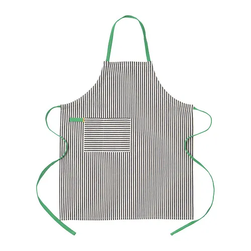 MÄVINN - apron, black white/stripe, 92x90 cm | IKEA Taiwan Online - PE962235_S4