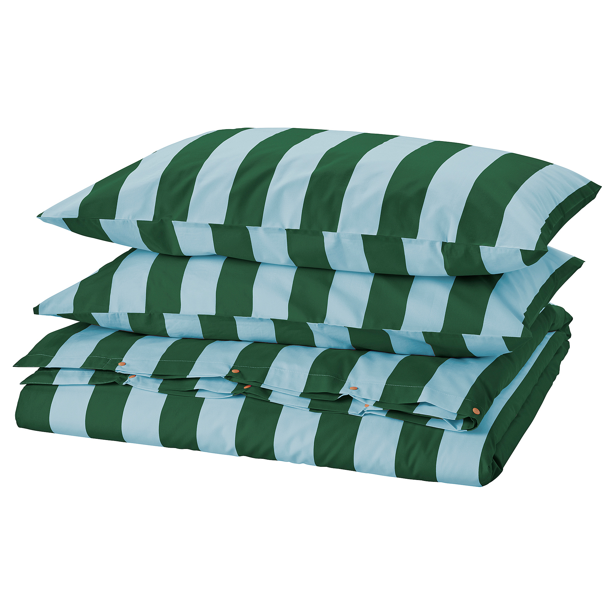 SLÅNHÖSTMAL duvet cover and 2 pillowcases