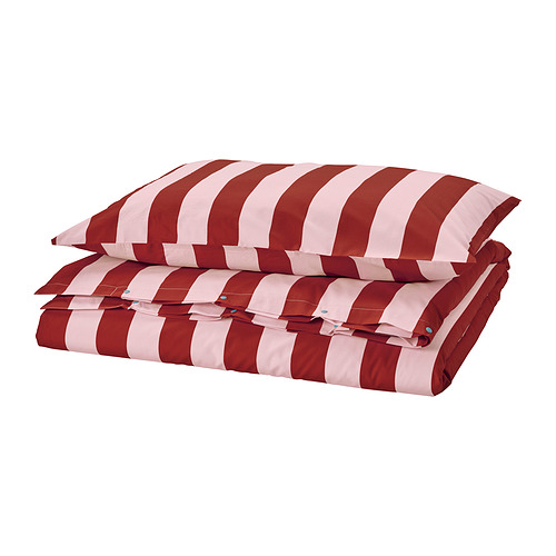 SLÅNHÖSTMAL duvet cover and pillowcase