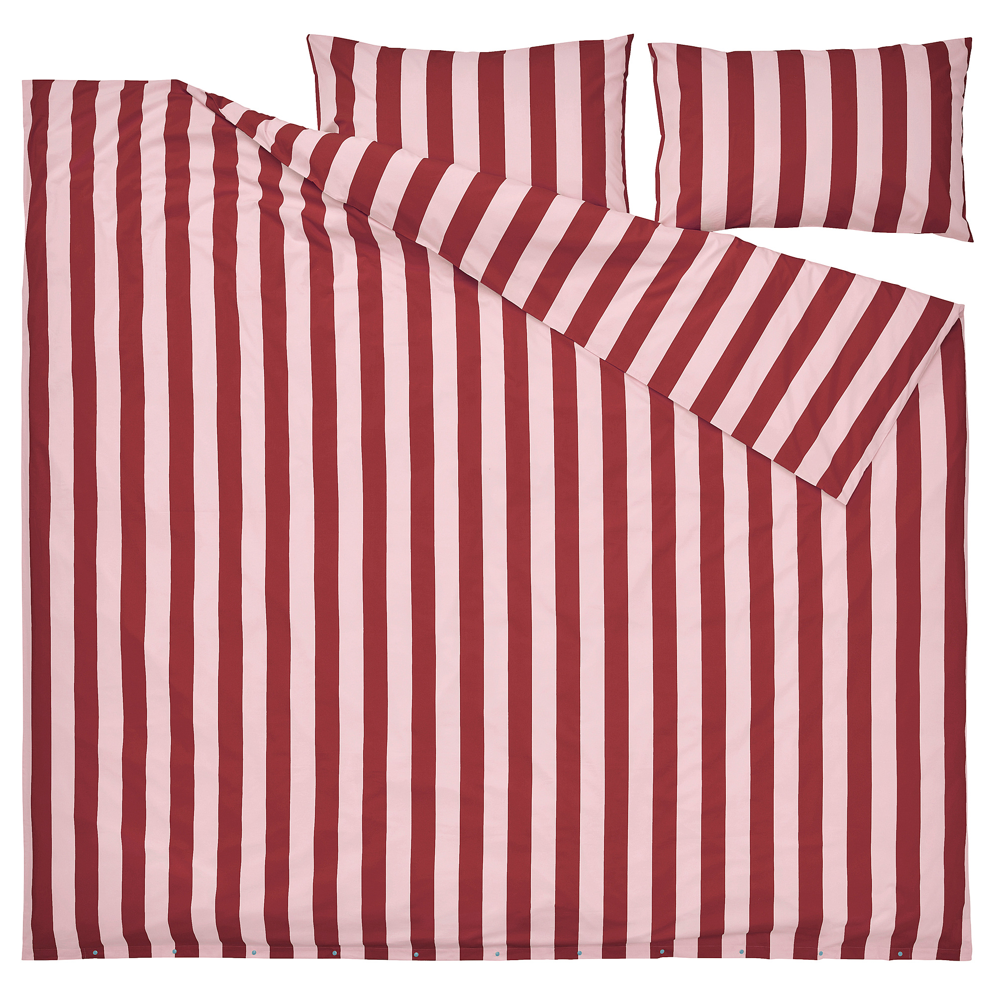 SLÅNHÖSTMAL duvet cover and 2 pillowcases