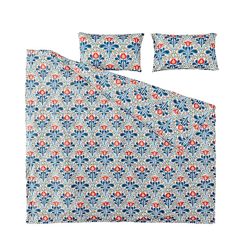 SÄTERVIDE duvet cover and 2 pillowcases