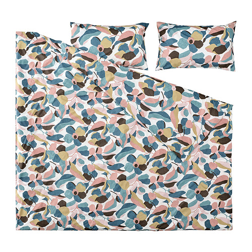 VIDEOXBÄR duvet cover and 2 pillowcases