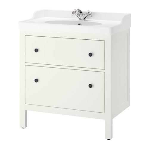 HEMNES/RÄTTVIKEN 洗臉盆櫃/2抽