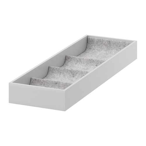 KOMPLEMENT - insert with 4 compartments, light grey | IKEA Taiwan Online - PE670681_S4