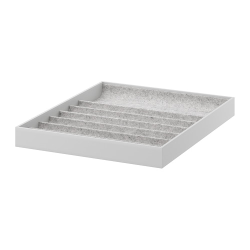 KOMPLEMENT - insert with compartments, light grey, 40x53x5 cm | IKEA Taiwan Online - PE670684_S4