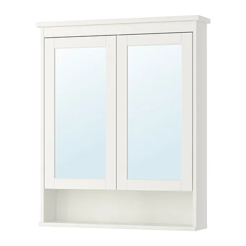 HEMNES - 雙門鏡櫃, 白色, 83x16x98 公分 | IKEA 線上購物 - PE858627_S4