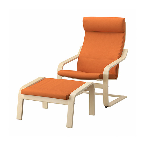 POÄNG armchair and footstool