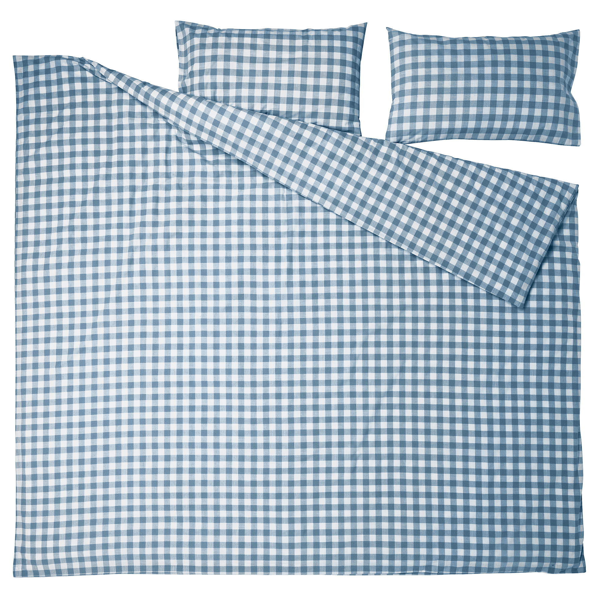 EKTANDVINGE duvet cover and 2 pillowcases