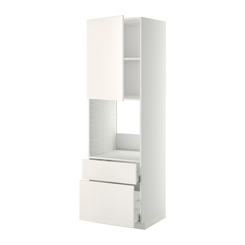 METOD/MAXIMERA - 烤箱高櫃組合, 白色/Veddinge 白色 | IKEA 線上購物 - PE332892_S4