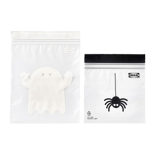 ISTAD - resealable bag, mixed patterns white/black, 0.3/0.8 l | IKEA Taiwan Online - E1001041_S4