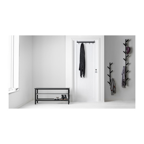 TJUSIG - 門板/牆壁掛勾架, 黑色 | IKEA 線上購物 - PH141077_S4